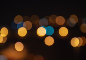 Bokeh from traffic car lights, Saudi Arabia