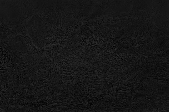 Black leather texture background with seamless pattern and high resolution. © Nattha99