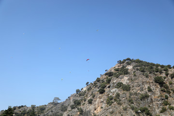 Fototapeta na wymiar photo related to paragliding