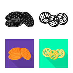 Vector illustration of Oktoberfest and bar icon. Set of Oktoberfest and cooking vector icon for stock.