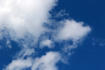 Obraz premium fluffy cumulus clouds and blue sky