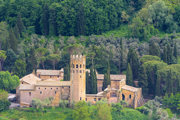 Fototapeta na wymiar Medieval castle near Orvieto, Italy, region Umbria.
