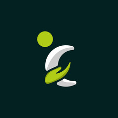 Human Childcare Creative Icon Logo Design Template Element Vector