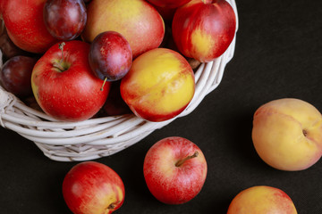 various fruits in a basket