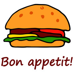picture, hamburger icon in bright colors