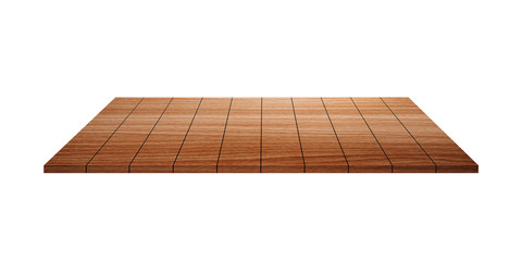 Wooden pallet isolated on white background