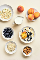 Oatmeal porridge in bowl