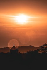 バガンの夕焼け