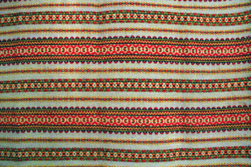 National Ukrainian pattern on fabric