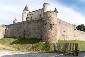 Fototapeta na wymiar château de Noirmoutier castle in Vendée France Brittany