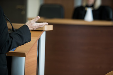 witness testifies in a Russian court