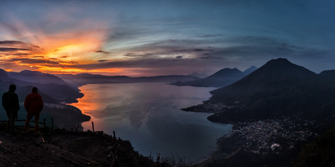 Lago de Atitlán, Indian Nose, Sunrise, Guatemala