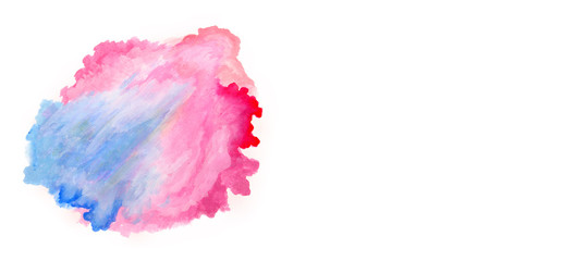 colorful watercolor on White background.