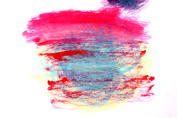colorful watercolor on White background.