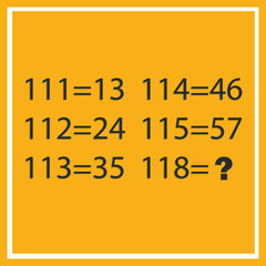 Obraz premium Counting games for kids and adults. Educational math game. Result. Crossword for social networks. Rebus. Riddle for the mind. Riddle with numbers. Vector