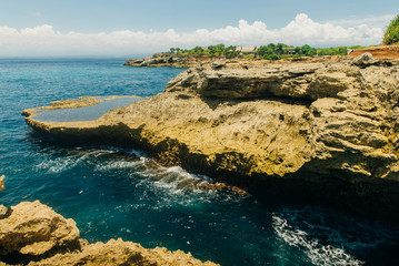 Devil's tears cliffs at Nusa Lembongan island, Indonesia