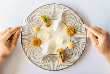 variety of traditional desserts in bali, indonesia