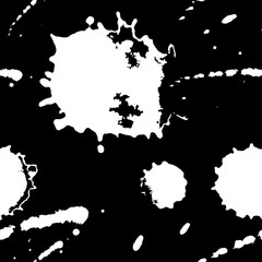 Fototapeta premium Vector seamless pattern of paint spots.