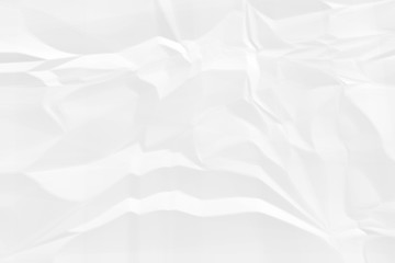 Obraz premium crumpled white paper background close up