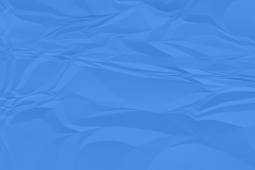crumpled blue paper background close up