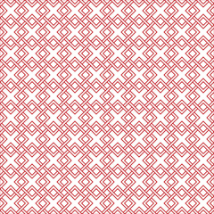 Abstract geometrical square interlocking seamless pattern vector.