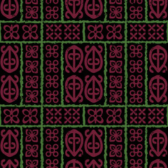seamless repeat pattern with african style