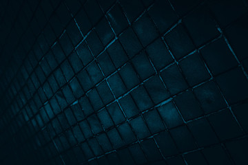 Obraz premium Beautiful closeup textures abstract color dark blue and purple tiles granite and dark blue glass pattern wall and background and art