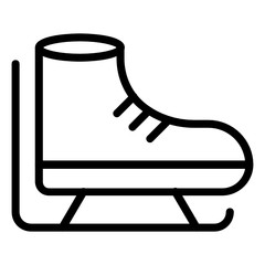 Ice, ice skating, skate, skating, snow, winter vector  icon