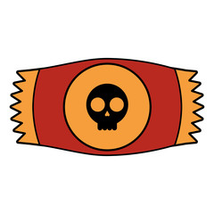 Isolated halloween candy vector design