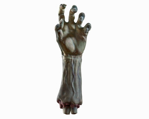 3D render of cutted Zombie hand, Halloween theme. © Shiva3D