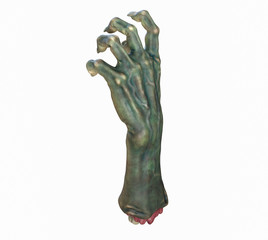 3D render of cutted Zombie hand, Halloween theme. © Shiva3D