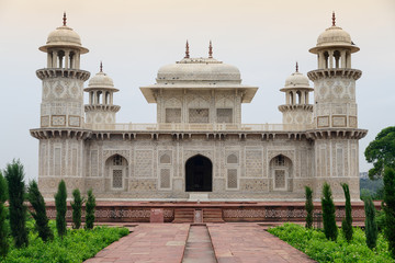 Fototapeta na wymiar Tomb of Itimad Ud Daulah or Baby Taj Mahal in Agra , India