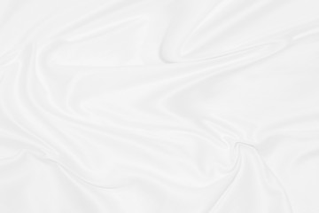 Fototapeta na wymiar Fabric soft curve abstract modern fashion style white cloth textile background