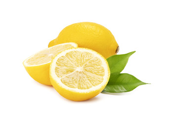  lemon on a white background