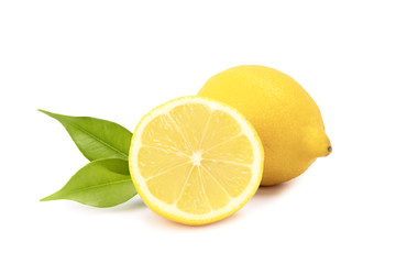  lemon on a white background