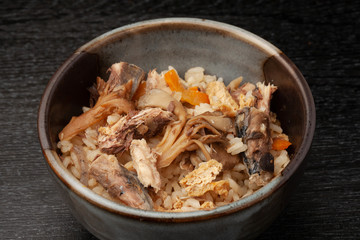 鯖の水煮缶の炊き込みご飯