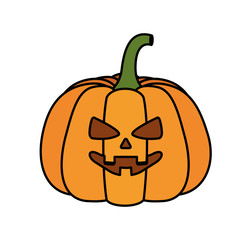 Halloween pumpkin cartoon vector design