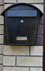 Mailbox for correspondence letters, newspapers and magazines 