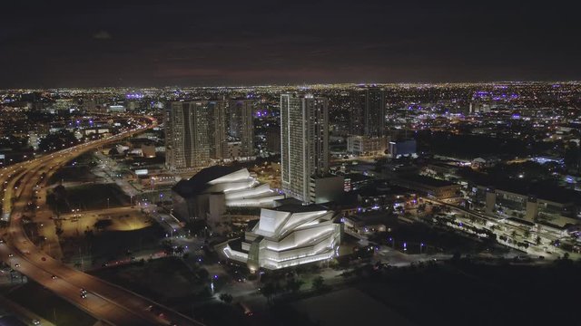 City night stock footage 4k