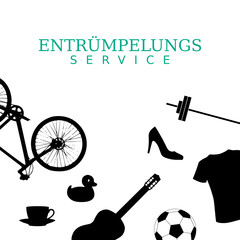 Flyer für einen Entrümpelungsservice