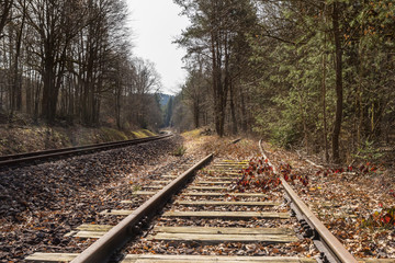 Fototapeta premium Schienenende