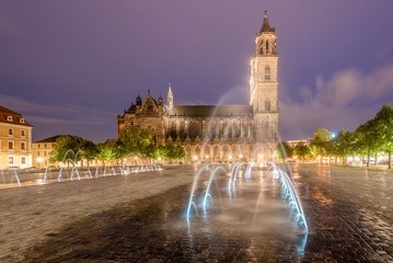 Magdeburger Dom im Abendlicht
