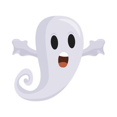 Halloween ghost cartoon vector design