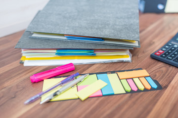 Obraz premium Accounting documents, business and economic concept, financial agenda