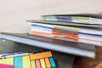 Accounting documents, business and economic concept, financial agenda