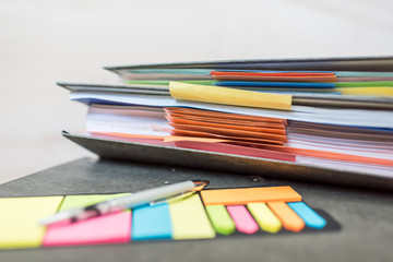 Accounting documents, business and economic concept, financial agenda