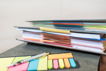 Naklejka premium Accounting documents, business and economic concept, financial agenda