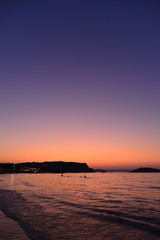 Sonnenuntergang Ägaisküste Almyrida / Kreta