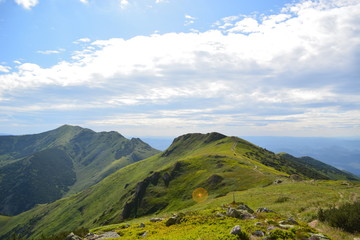 Fototapeta premium Mountain range National park Mala Fatra, Slovakia