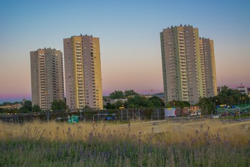 Buildings in Katowice in Poland